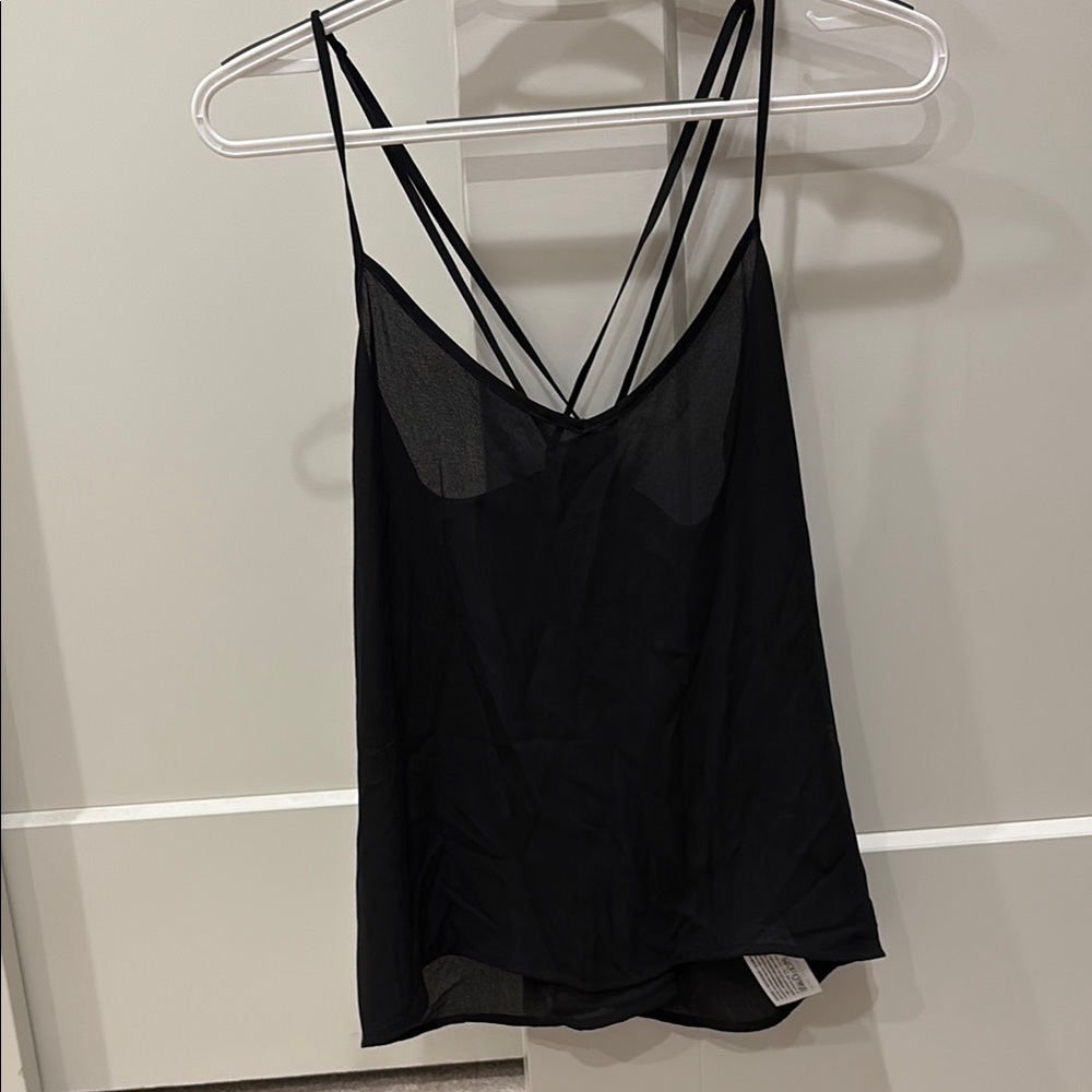 Hollister Black Strappy Blouse
